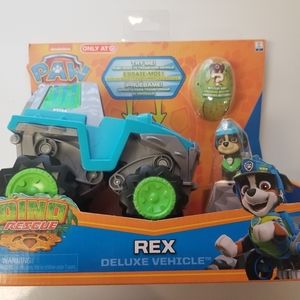 Paw Patrol Dino Rescue Rex Deluxe Vehicle